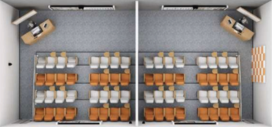 Dual Divisible Immersive Hybrid Training Rooms