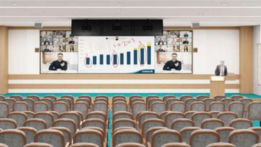 Immersive Hybrid Auditorium Training/Seminar/Townhall Solutions