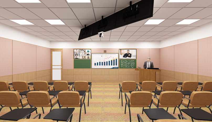 Immersive Hybrid Teaching Classrooms