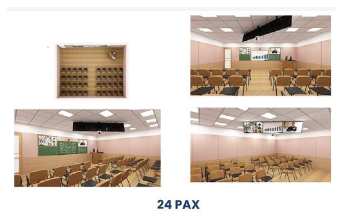 Immersive Hybrid Teaching Classrooms