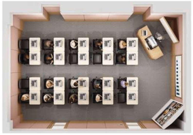 Immersive Hybrid Training Rooms with Computer Embedded