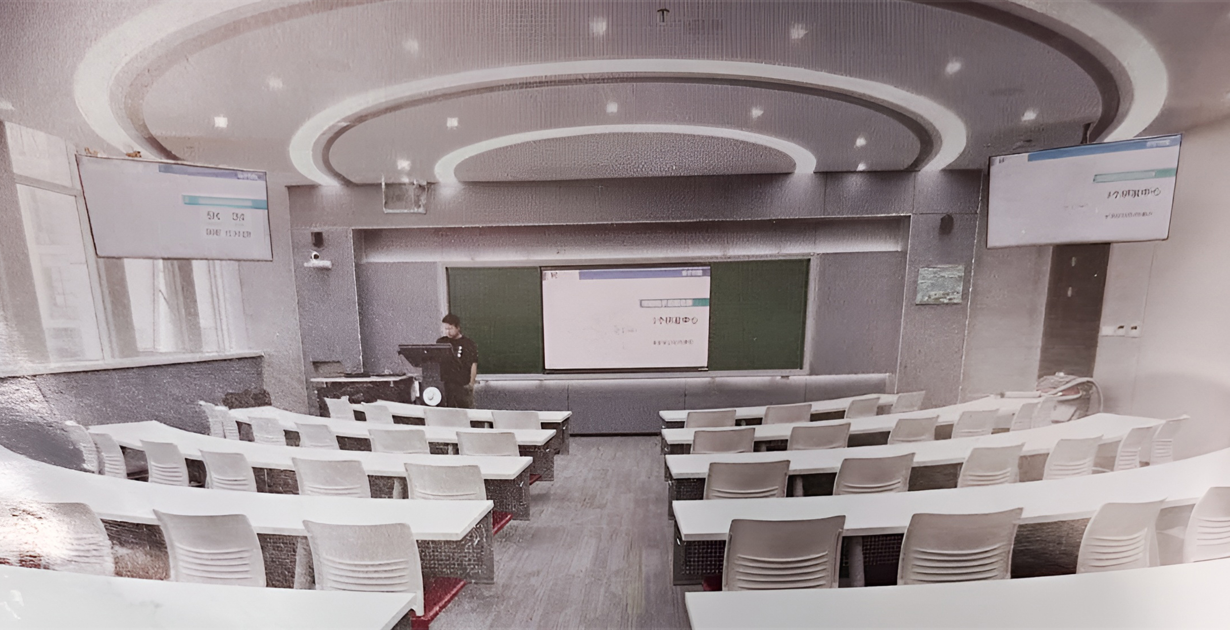 motorised height adjustable av podiums