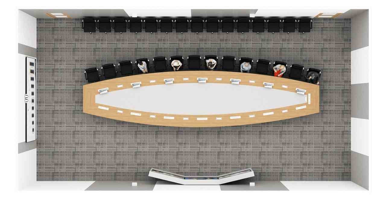 Ultra Immersive Two-in-One 29 PAX Telepresence Board Rooms