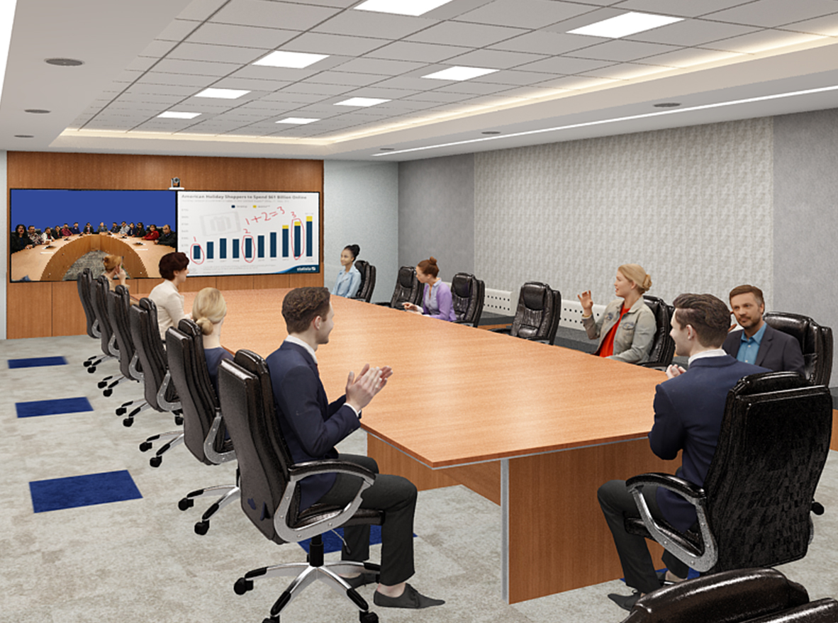 Ultra Immersive Collaboration Two Location Meetings 