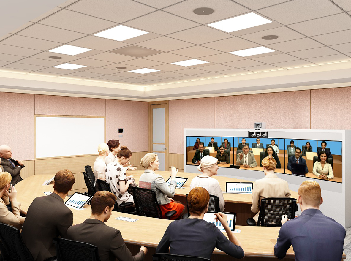 Ultra Immersive Collaboration Two Location Meetings